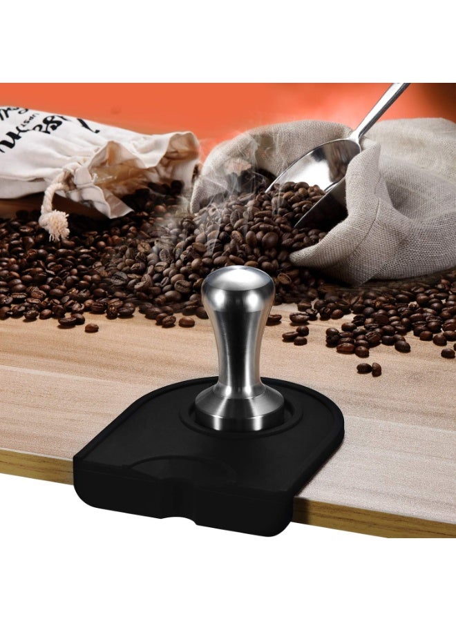 حصيرة مكبس قهوة من السيليكون جل لتحضير الإسبريسو – وسادة سيليكون مقاومة للانزلاق لحماية السطح لأدوات الباريستا في المنزل والمقاهي - Image 2